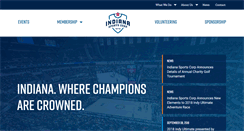 Desktop Screenshot of indianasportscorp.org